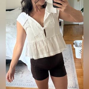 Maeve Babydoll blouse size petite M